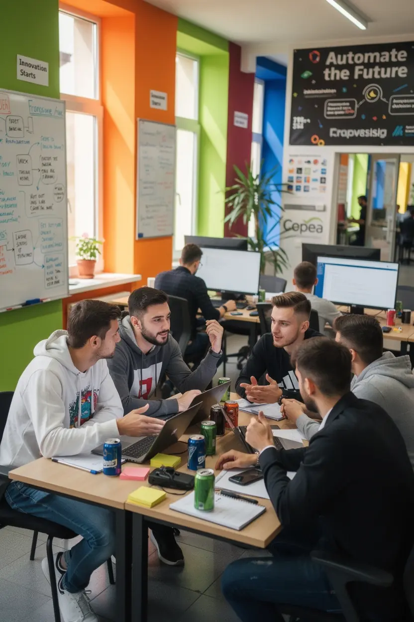 Professional team collaboration